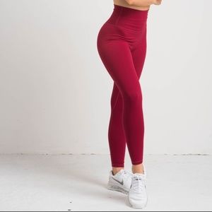 FlexxFit Luxe Leggings Cranberry